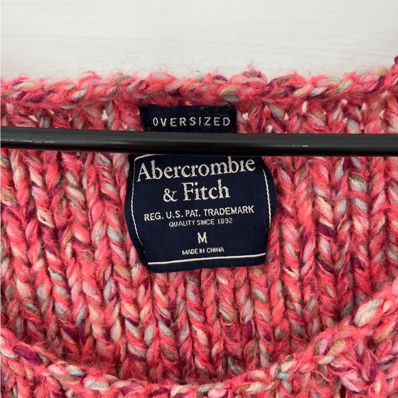 Pink Abercrombie and Fitch Oversized Sweater - Picture 2 of 3